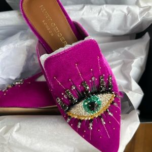 Kurt Geiger Velvet Mules